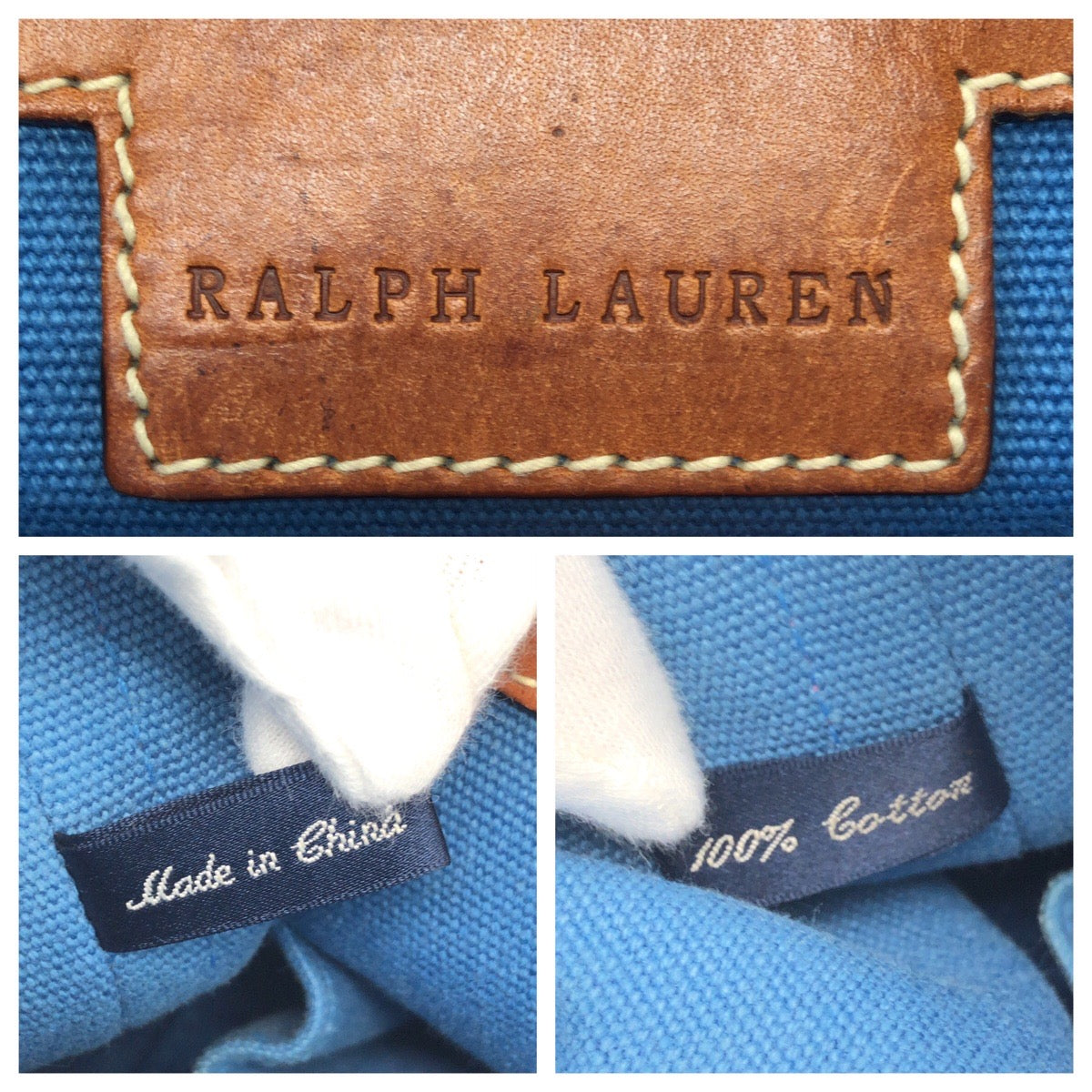 26132
POLO RALPH LAUREN ポロ ラルフローレン ブルー ピンク ゴールド金具 キャンバス トートバッグ ハンドバッグ レディース AB2