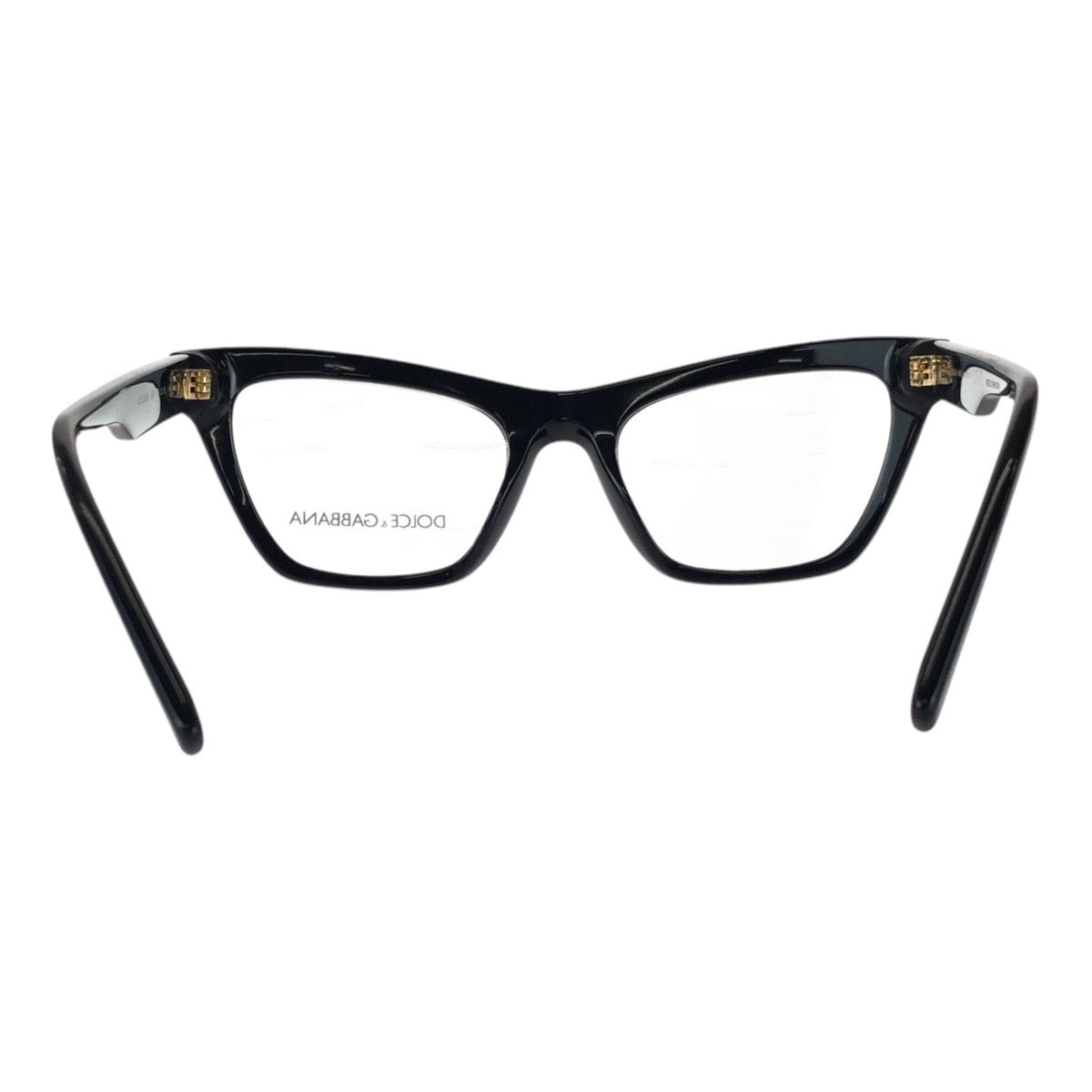 26133
DOLCE&GABBANA ドルチェアンドガッバーナ DGエッセンシャル サイズ51□19 ブラック 黒 ゴールド金具 メタル / プラスチック DG3359 501 メガネ レディース S13