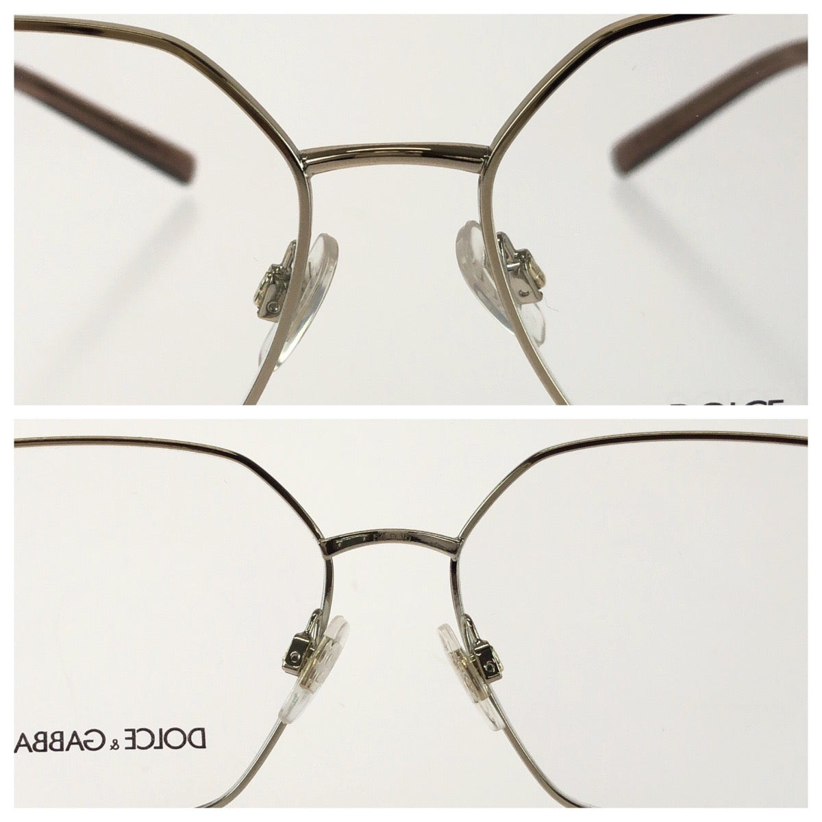 26134
DOLCE&GABBANA ドルチェアンドガッバーナ サイズ54□15 ゴールド ライトゴールド ブラウン メタル / プラスチック DG1351 1365 メガネ レディース S13