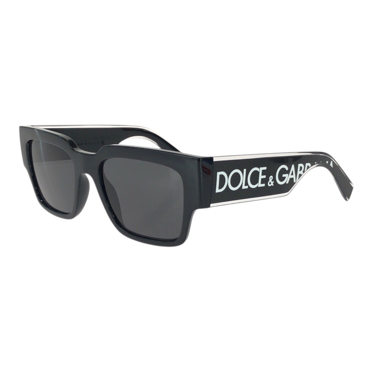 26137
DOLCE&GABBANA ドルチェアンドガッバーナ DGエラスティック サイズ 52□18 ブラック 黒 シルバー金具 プラスチック DG6184 501/87 サングラス 男女兼用 スクエア メンズ S14