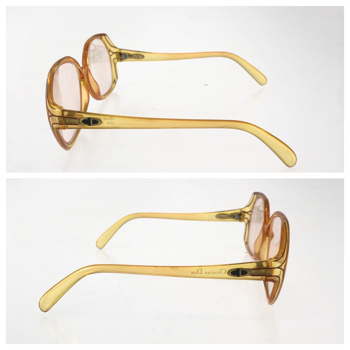 26139
Christian Dior クリスチャンディオール ヴィンテージ オプチル サイズ52□14 オレンジ シルバー金具 プラスチック 2035-30 サングラス フレームのみ オーバル レディース AB10