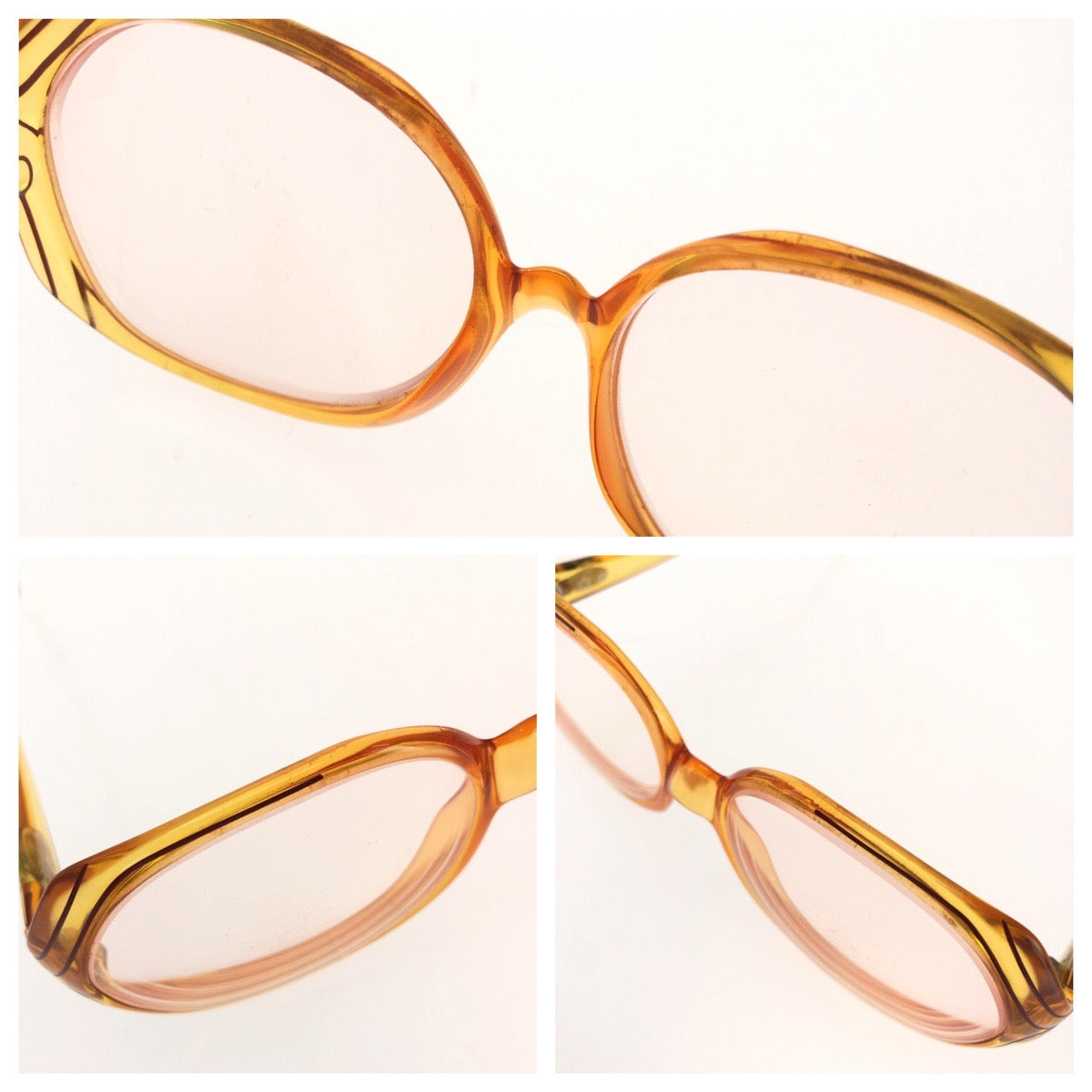 26139
Christian Dior クリスチャンディオール ヴィンテージ オプチル サイズ52□14 オレンジ シルバー金具 プラスチック 2035-30 サングラス フレームのみ オーバル レディース AB10