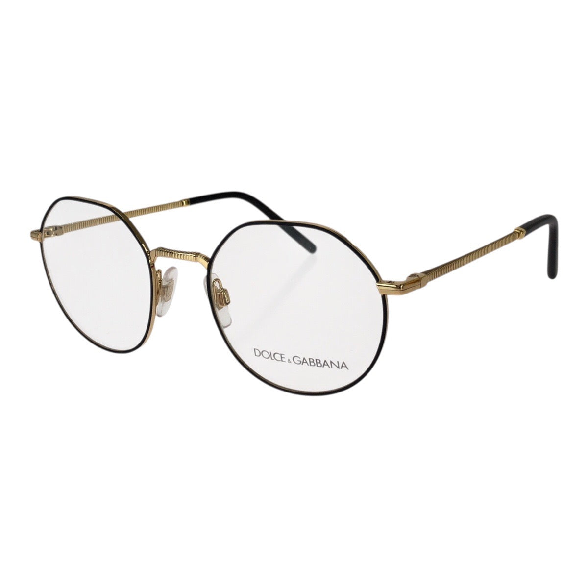 26141
DOLCE&GABBANA ドルチェアンドガッバーナ Essential パント サイズ 52□21 ブラック 黒 ゴールド金具 メタル / プラスチック DG1344 メガネ 伊達メガネ 男女兼用 メンズ S13