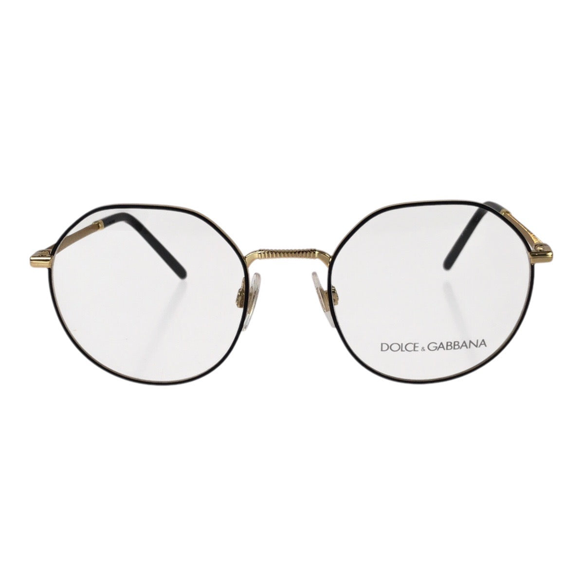26141
DOLCE&GABBANA ドルチェアンドガッバーナ Essential パント サイズ 52□21 ブラック 黒 ゴールド金具 メタル / プラスチック DG1344 メガネ 伊達メガネ 男女兼用 メンズ S13