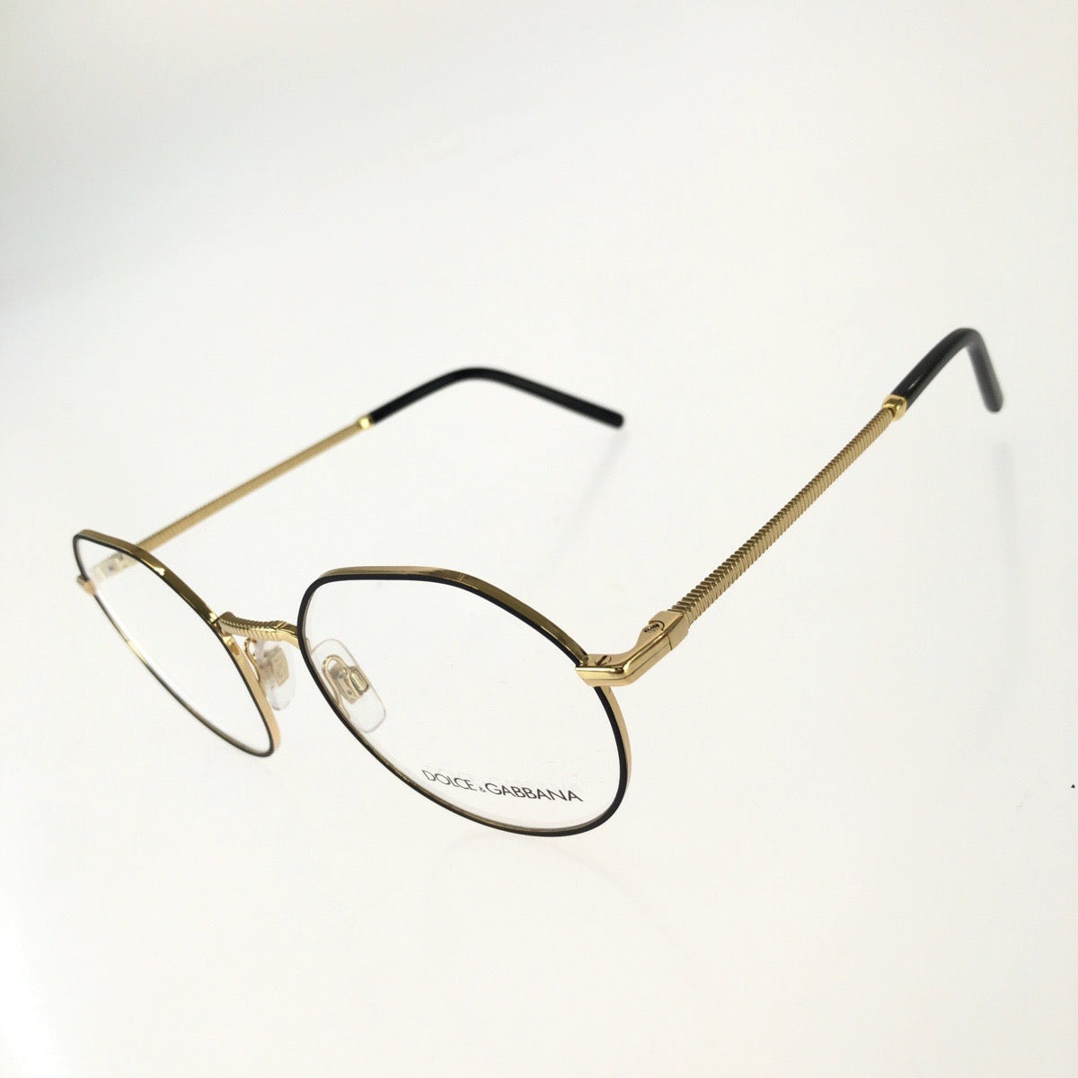 26141
DOLCE&GABBANA ドルチェアンドガッバーナ Essential パント サイズ 52□21 ブラック 黒 ゴールド金具 メタル / プラスチック DG1344 メガネ 伊達メガネ 男女兼用 メンズ S13