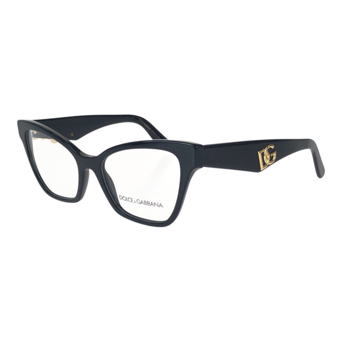 26142
DOLCE&GABBANA ドルチェアンドガッバーナ DGロゴ サイズ52□18 ブラック 黒 ゴールド金具 プラスチック / メタル DG3369 501 メガネ 伊達メガネ 男女兼用 レディース SA13