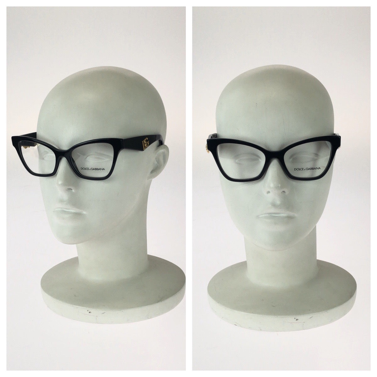 26142
DOLCE&GABBANA ドルチェアンドガッバーナ DGロゴ サイズ52□18 ブラック 黒 ゴールド金具 プラスチック / メタル DG3369 501 メガネ 伊達メガネ 男女兼用 レディース SA13