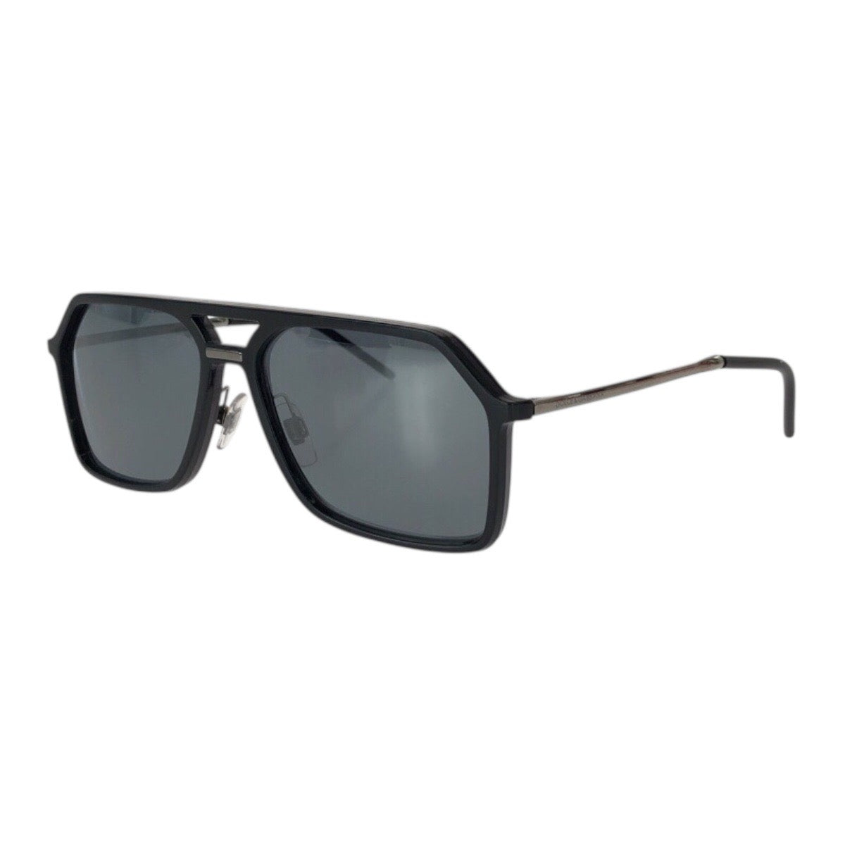 26144
DOLCE&GABBANA ドルチェアンドガッバーナ サイズ59□16 ブラック 黒 シルバー金具 プラスチック / メタル DG6196 501/6G サングラス 男女兼用 スクエア メンズ SA13