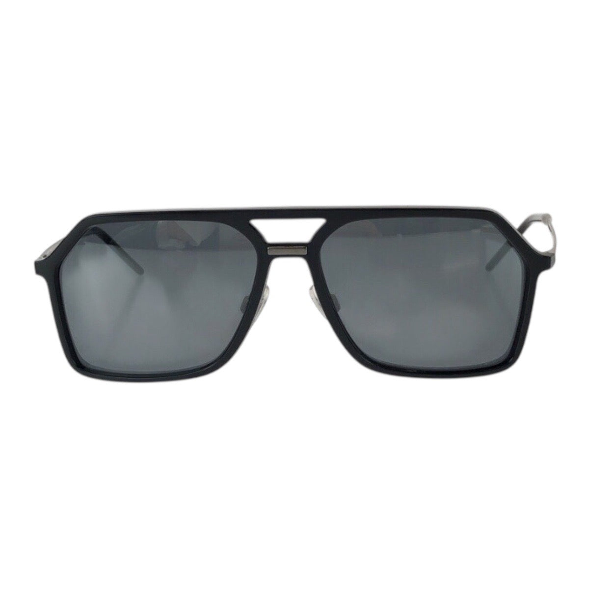 26144
DOLCE&GABBANA ドルチェアンドガッバーナ サイズ59□16 ブラック 黒 シルバー金具 プラスチック / メタル DG6196 501/6G サングラス 男女兼用 スクエア メンズ SA13
