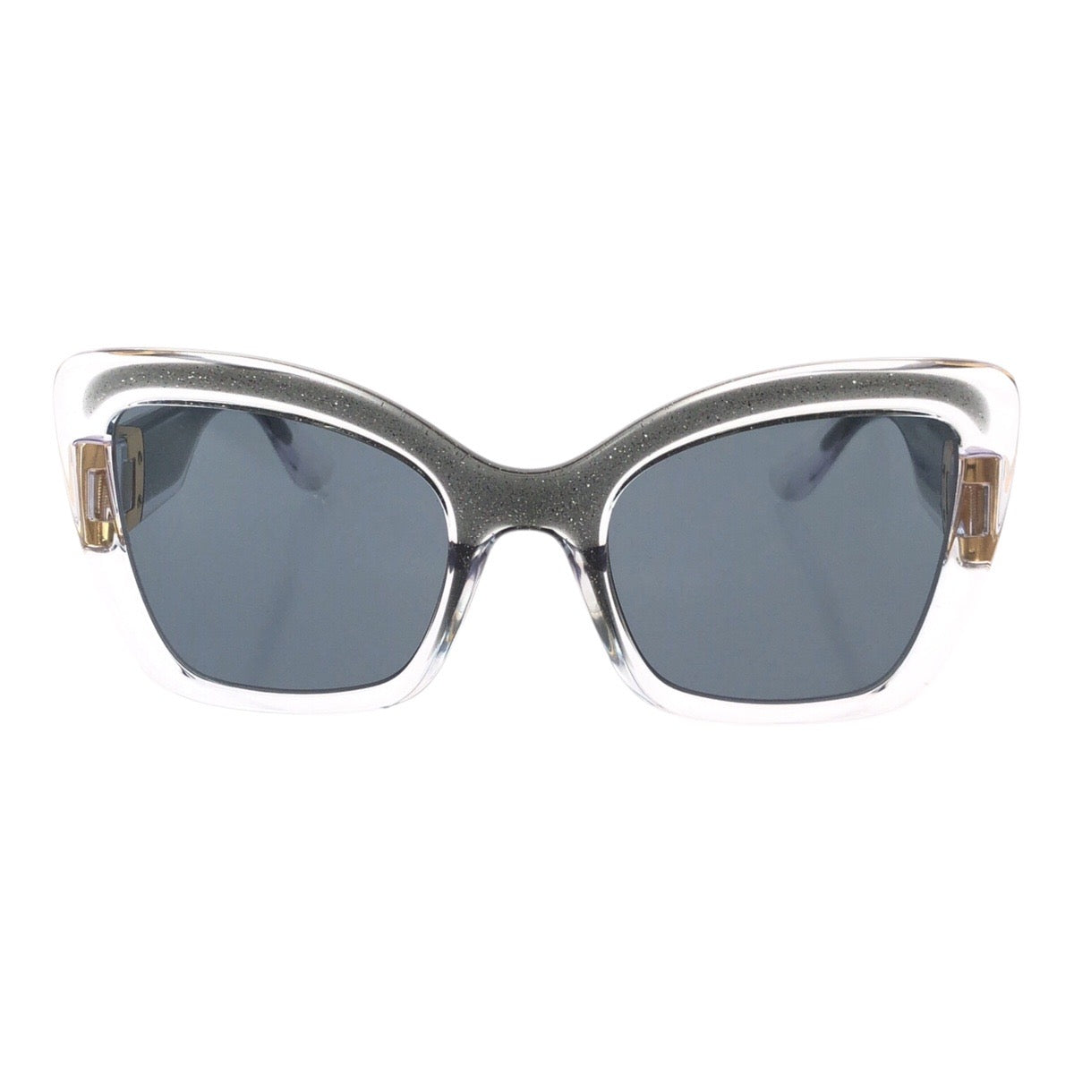 26145
DOLCE&GABBANA ドルチェアンドガッバーナ サイズ53□22 クリア グレー ゴールド金具 プラスチック / メタル DG6170 33494R サングラス 男女兼用 バタフライ レディース S14