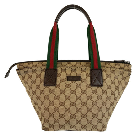 26148
GUCCI グッチ シェリーライン ベージュ ブラウン GGキャンバス 131228 トートバッグ ハンドバッグ レディース B28