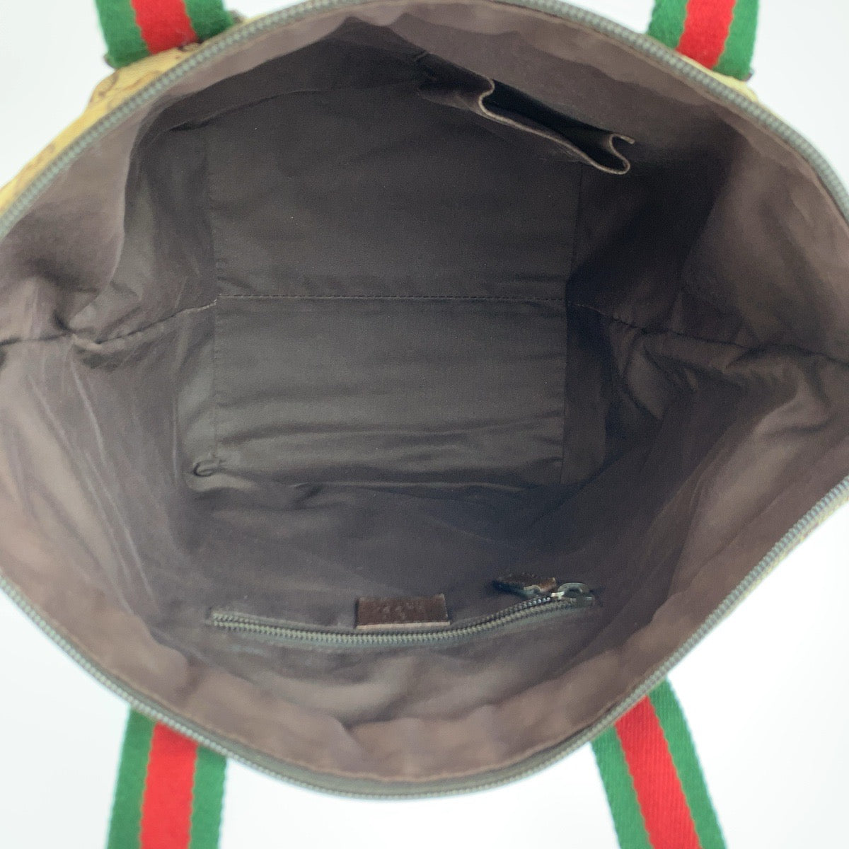 26148
GUCCI グッチ シェリーライン ベージュ ブラウン GGキャンバス 131228 トートバッグ ハンドバッグ レディース B28