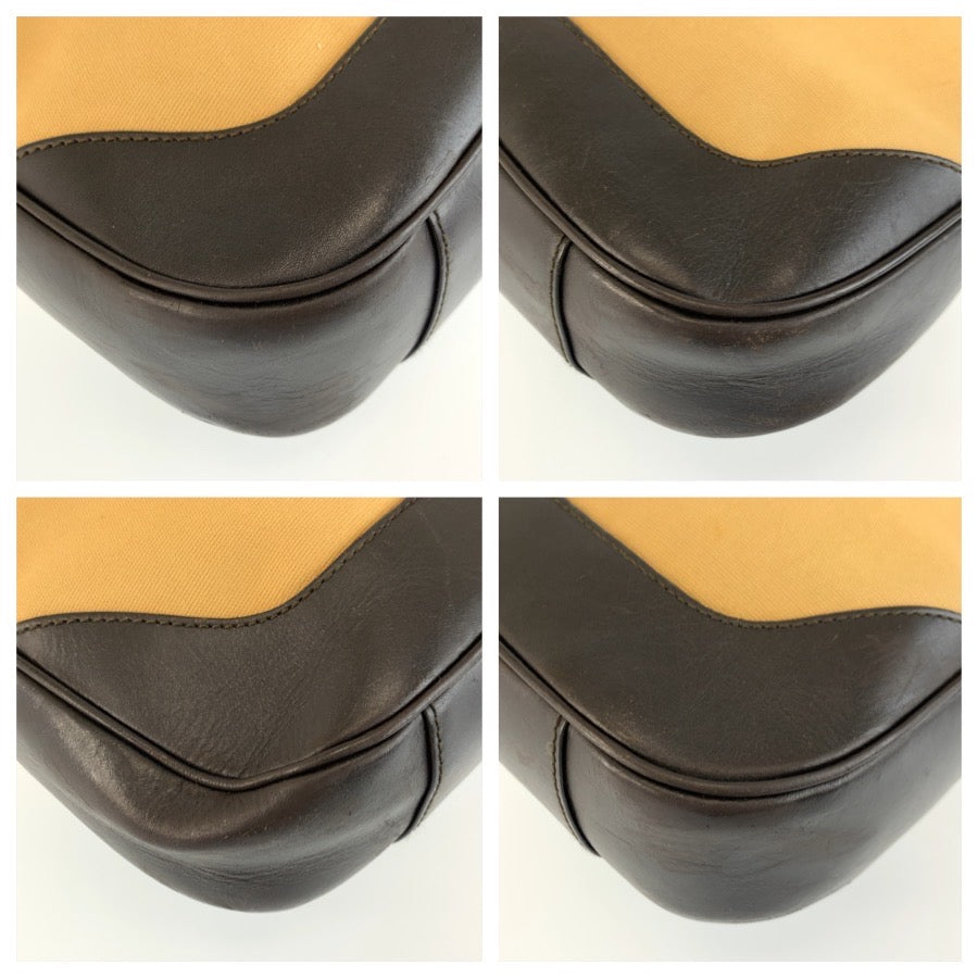 26152
GUCCI グッチ バンブー シェリーライン ベージュ ブラック ゴールド金具 キャンバス 001 4095 ハンドバッグ ショルダーバッグ レディース ABP35