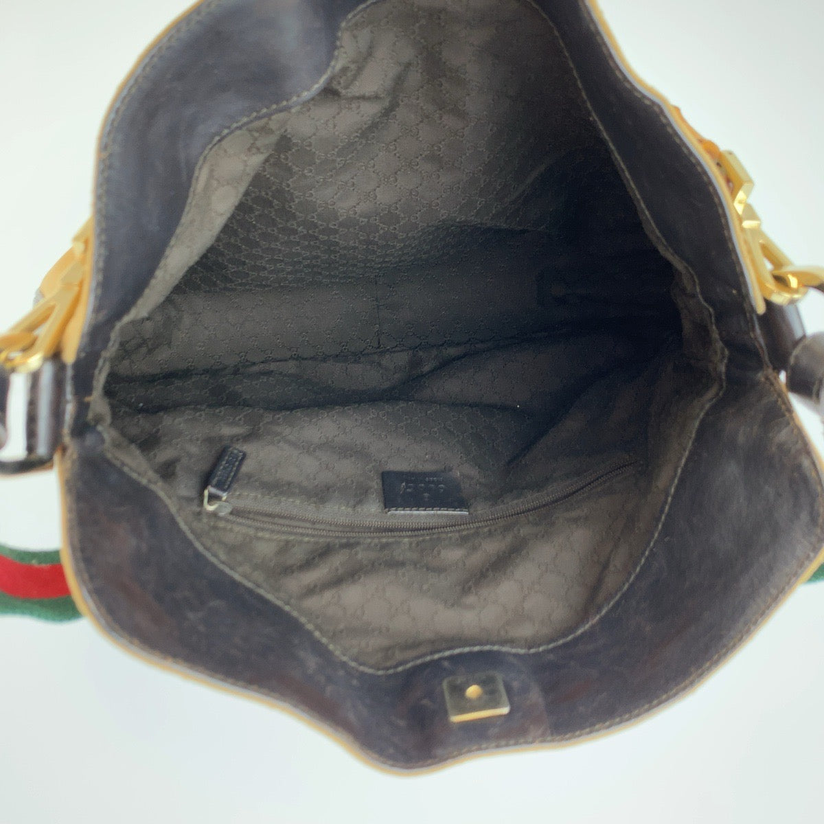 26152
GUCCI グッチ バンブー シェリーライン ベージュ ブラック ゴールド金具 キャンバス 001 4095 ハンドバッグ ショルダーバッグ レディース ABP35