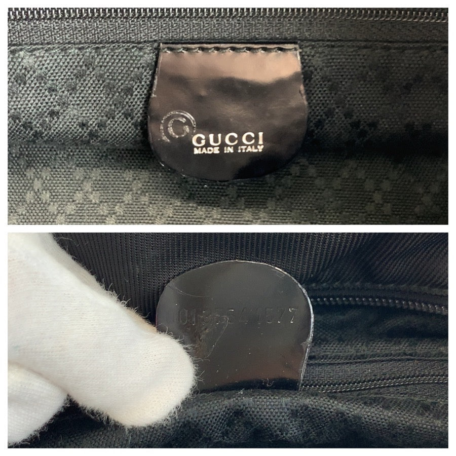 26164
GUCCI グッチ バンブー ブラック 黒 ナイロン 001 3754 1577 ハンドバッグ レディース AB30