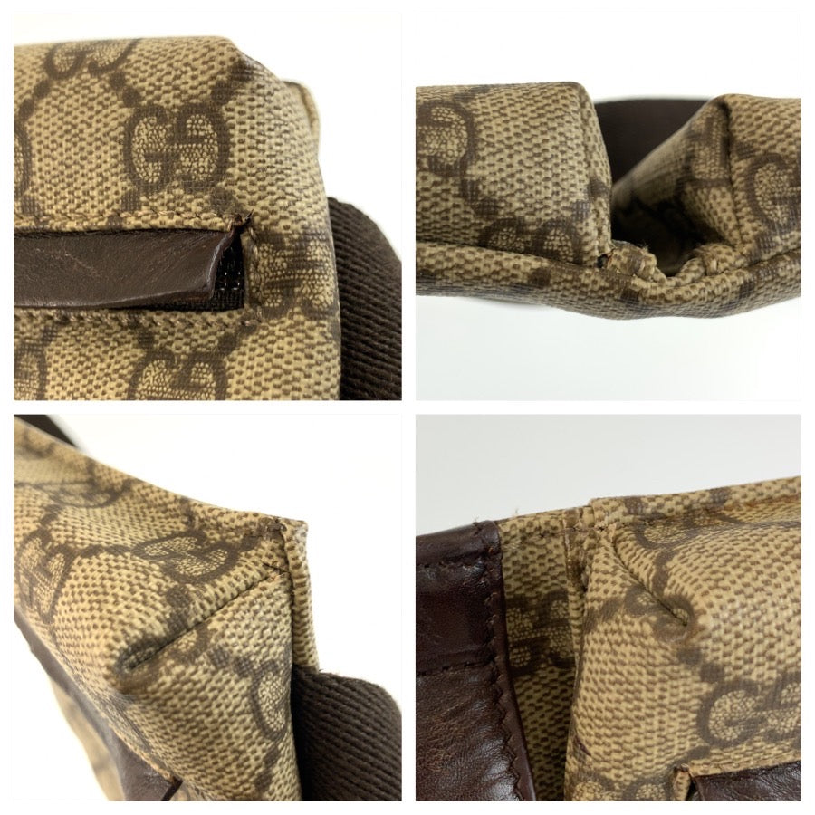 26165
GUCCI グッチ ブラウン ベージュ GGスプリームキャンバス / レザー 28566 ボディバッグ ウエストポーチ メンズ ABP44