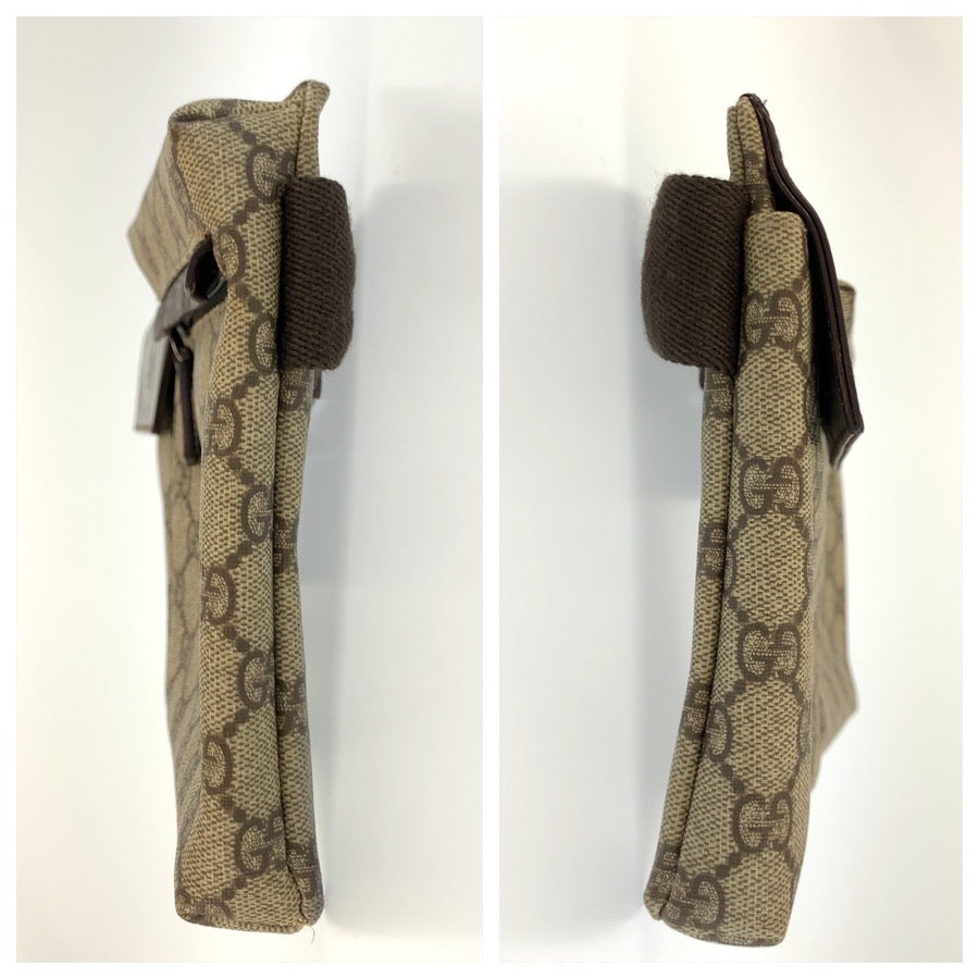 26165
GUCCI グッチ ブラウン ベージュ GGスプリームキャンバス / レザー 28566 ボディバッグ ウエストポーチ メンズ ABP44