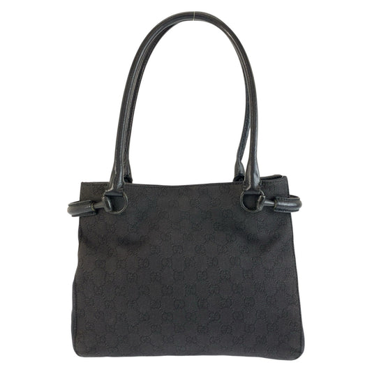 26167
GUCCI グッチ ブラック 黒 GGキャンバス / レザー 101971 トートバッグ ショルダーバッグ レディース ABP35