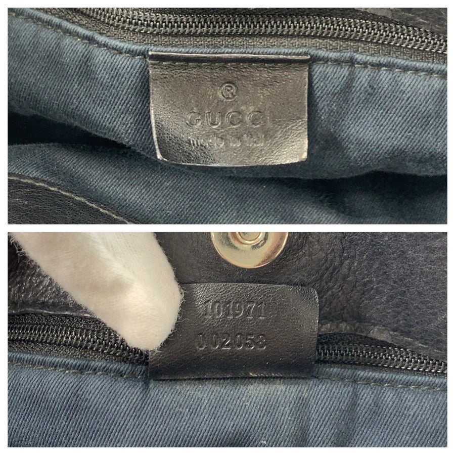 26167
GUCCI グッチ ブラック 黒 GGキャンバス / レザー 101971 トートバッグ ショルダーバッグ レディース ABP35