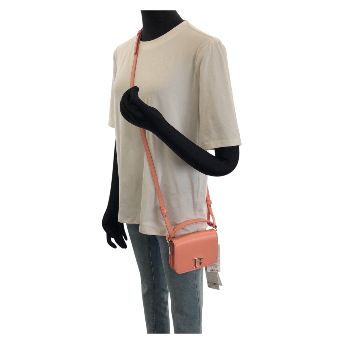 26168
DSQUARED2 ディースクエアード D2 STATEMENT D2ロゴ 2way ピンク シルバー金具 レザー ショルダーバッグ ハンドバッグ レディース SA35