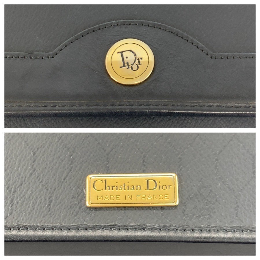 26170
Christian Dior クリスチャンディオール ヴィンテージ ハニカム柄 ブラック 黒 ゴールド金具 PVC ハンドバッグ チェーンショルダーバッグ レディース ABP35