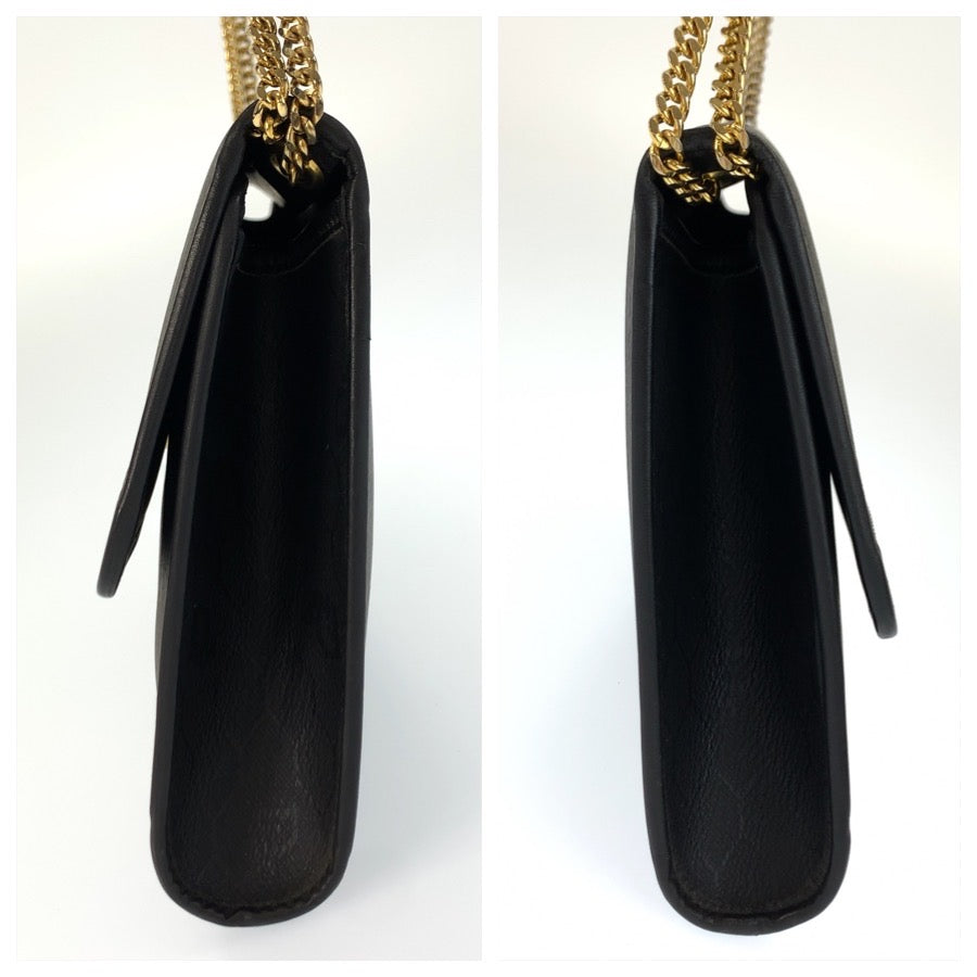 26170
Christian Dior クリスチャンディオール ヴィンテージ ハニカム柄 ブラック 黒 ゴールド金具 PVC ハンドバッグ チェーンショルダーバッグ レディース ABP35