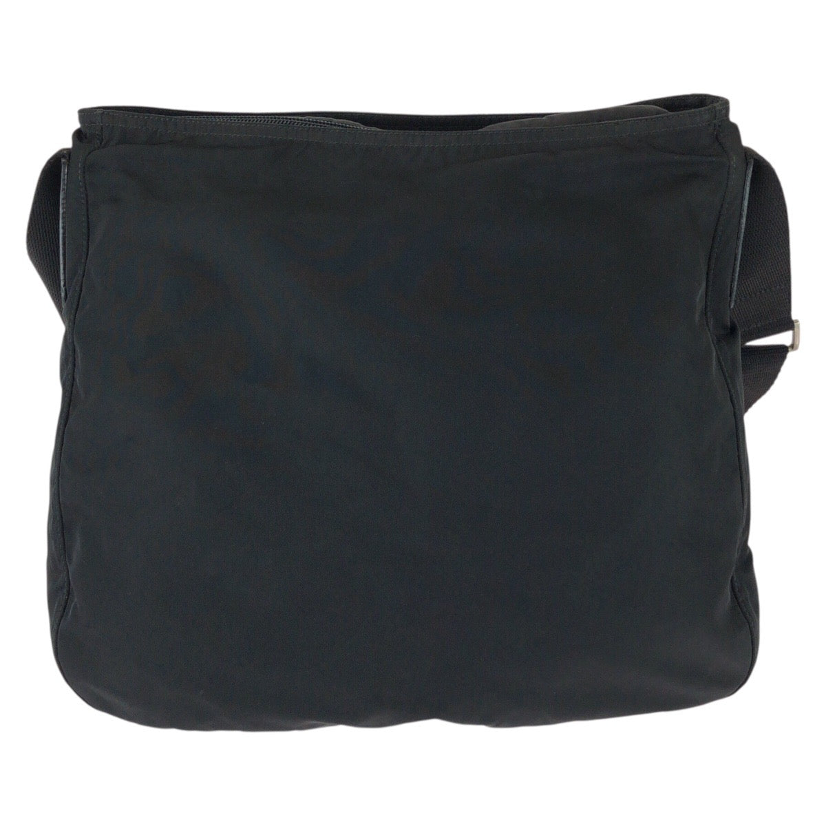 26173
PRADA プラダ テスート 三角ロゴプレート ブラック 黒 シルバー金具 ナイロン / レザー ショルダーバッグ レディース ABP35