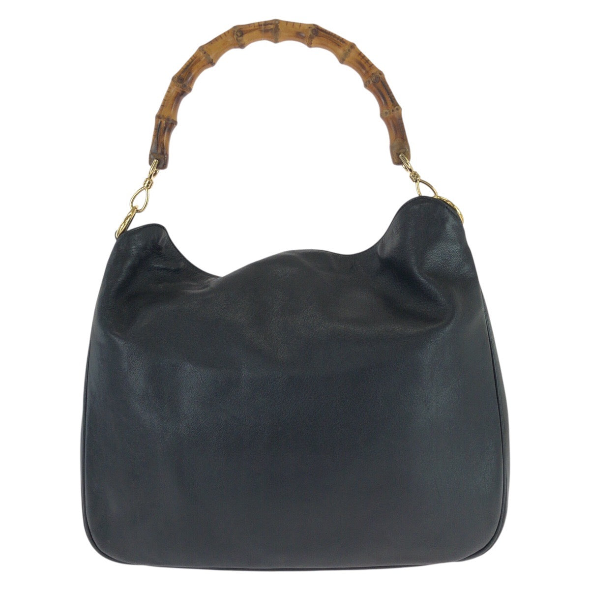 26174
GUCCI グッチ バンブー ホーボー 2way ブラック 黒 ゴールド金具 レザー 001 1577 ハンドバッグ ショルダーバッグ レディース ABP37