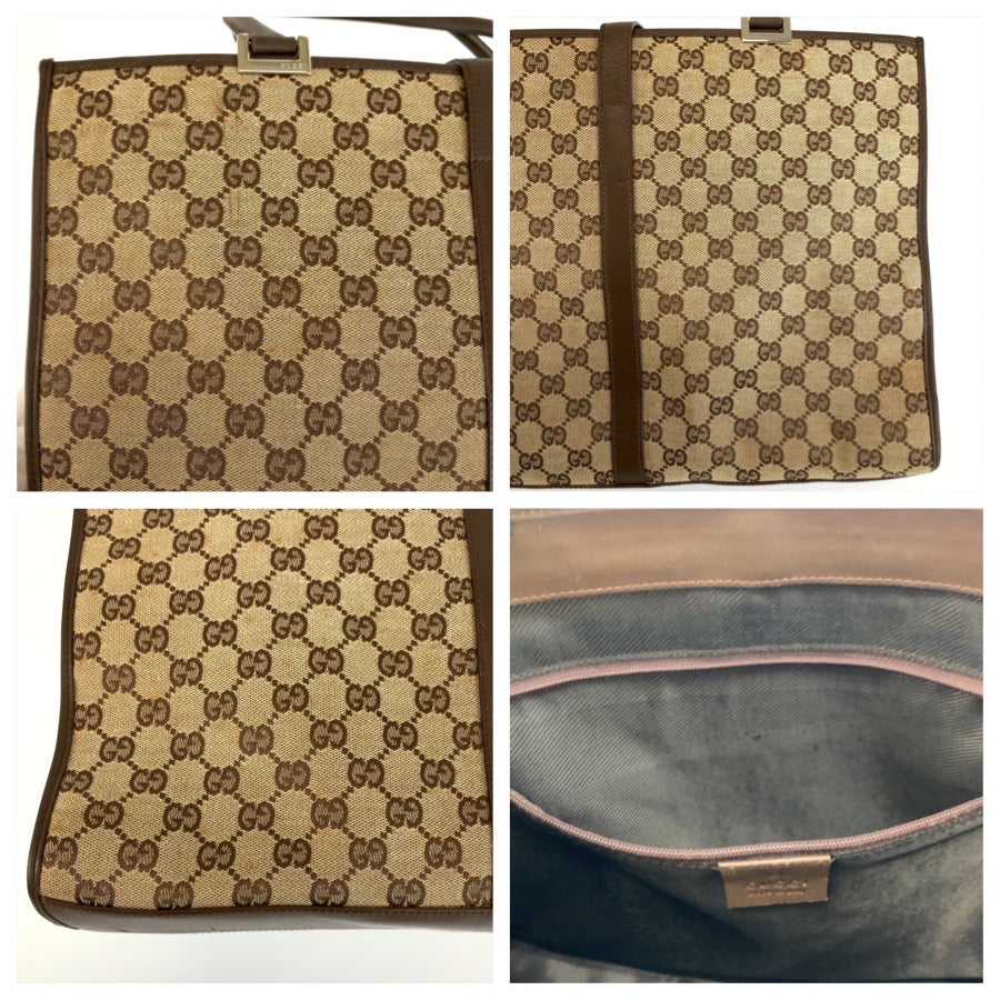 26176
GUCCI グッチ ジャッキー ブラウン ベージュ シルバー金具 GGキャンバス / レザー 002 1074 トートバッグ ショルダーバッグ レディース AB30
