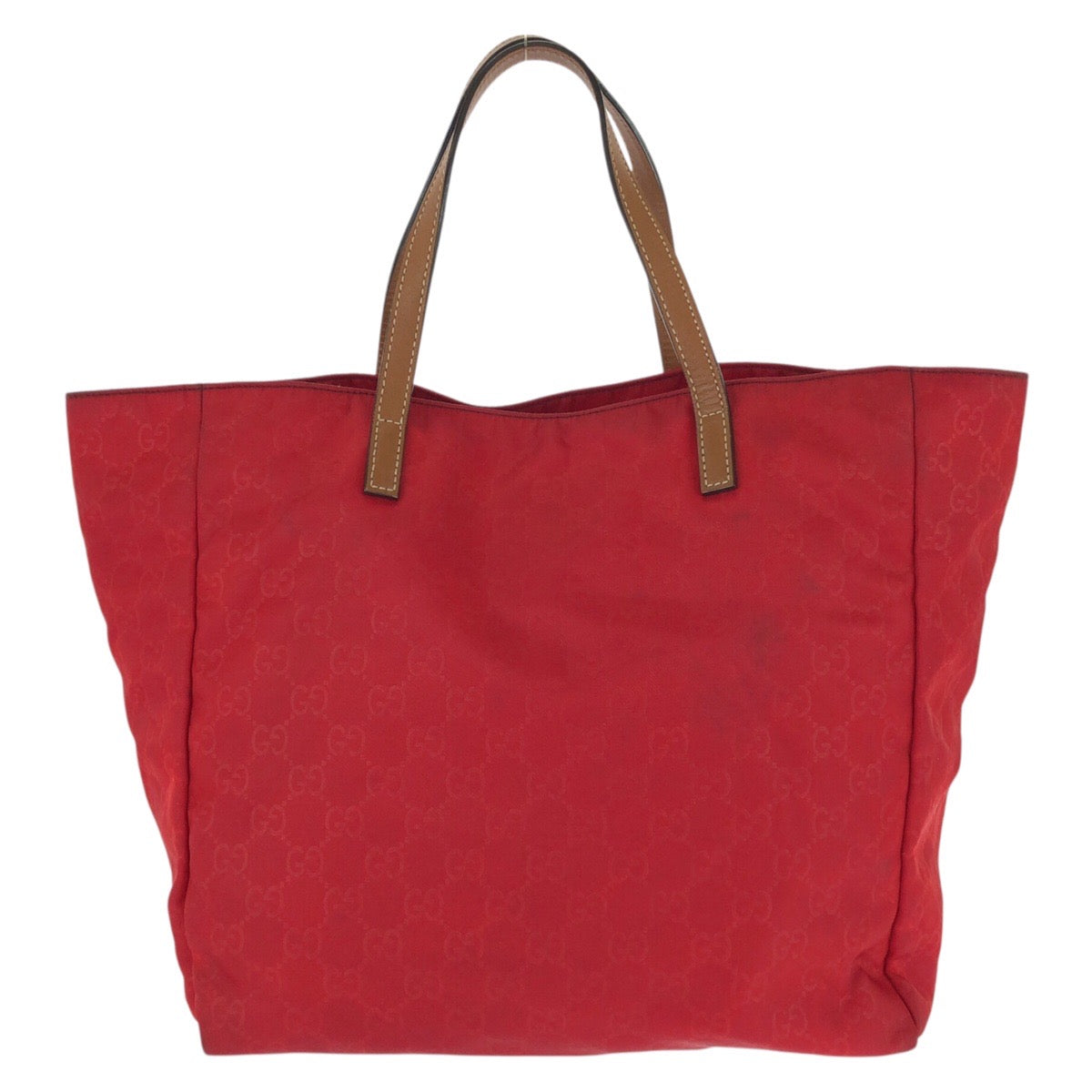 26177
GUCCI グッチ GGナイロン レッド ブラウン ゴールド金具 ナイロン / レザー 282439 トートバッグ ハンドバッグ レディース ABP37