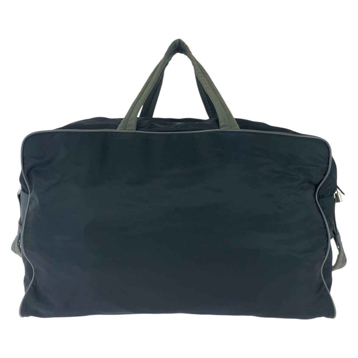 26178
PRADA SPORTS プラダスポーツ ブラック 黒 シルバー金具 ナイロン ボストンバッグ ショルダーバッグ メンズ ABP49