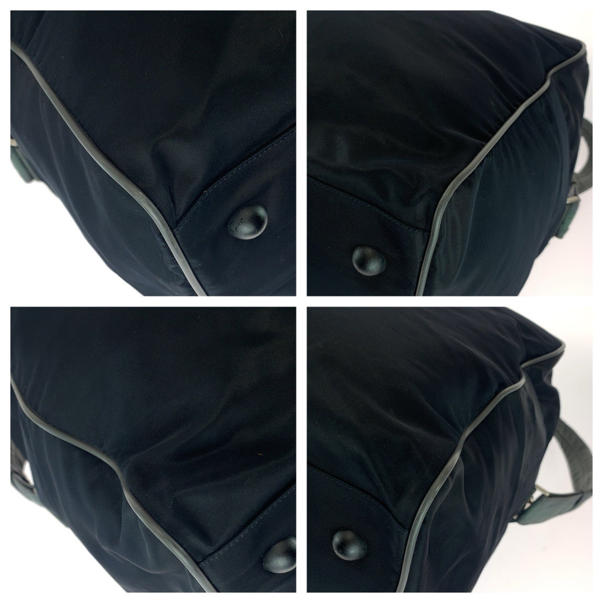 26178
PRADA SPORTS プラダスポーツ ブラック 黒 シルバー金具 ナイロン ボストンバッグ ショルダーバッグ メンズ ABP49