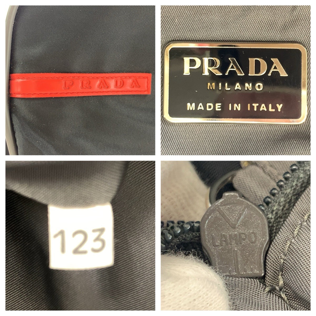 26178
PRADA SPORTS プラダスポーツ ブラック 黒 シルバー金具 ナイロン ボストンバッグ ショルダーバッグ メンズ ABP49