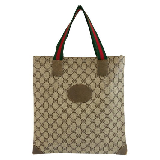 26180
GUCCI グッチ ヴィンテージ シェリーライン ベージュ ブラウン GGスプリームキャンバス 02 37 1300 トートバッグ ハンドバッグ レディース AB23