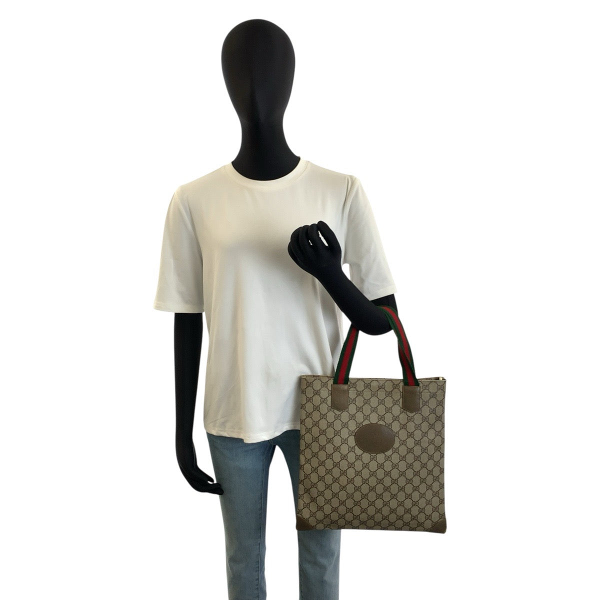 26180
GUCCI グッチ ヴィンテージ シェリーライン ベージュ ブラウン GGスプリームキャンバス 02 37 1300 トートバッグ ハンドバッグ レディース AB23