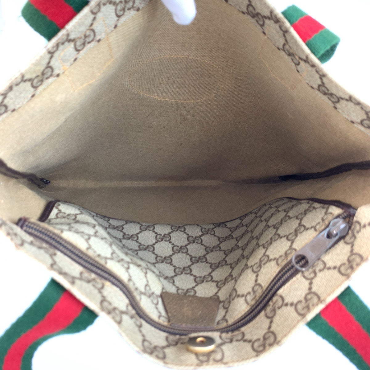 26180
GUCCI グッチ ヴィンテージ シェリーライン ベージュ ブラウン GGスプリームキャンバス 02 37 1300 トートバッグ ハンドバッグ レディース AB23