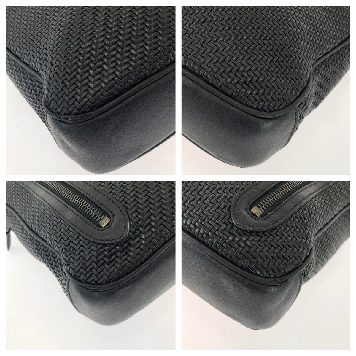 26181
Ermenegildo Zegna エルメネジルド ゼニア ペッレテスータ ブラック 黒 ガンメタ金具 レザー ビジネスバッグ ブリーフケース メンズ AB14