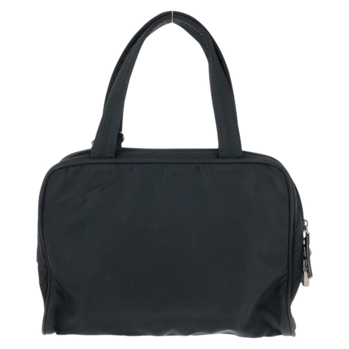26194
PRADA プラダ テスート 三角ロゴプレート ブラック 黒 シルバー金具 ナイロン ハンドバッグ レディース ABP30