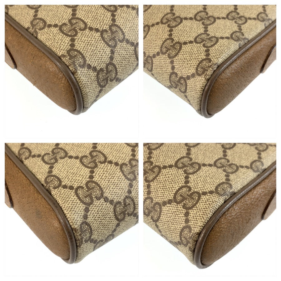 26196
GUCCI グッチ ヴィンテージ シェリーライン ベージュ ゴールド金具 GGスプリームキャンバス / レザー 116 02 055 ショルダーバッグ ポシェット レディース AB37