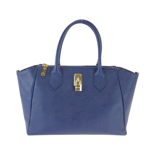 26203
Samantha Thavasa サマンサタバサ ブルー ゴールド金具 レザー ハンドバッグ トートバッグ レディース AB4