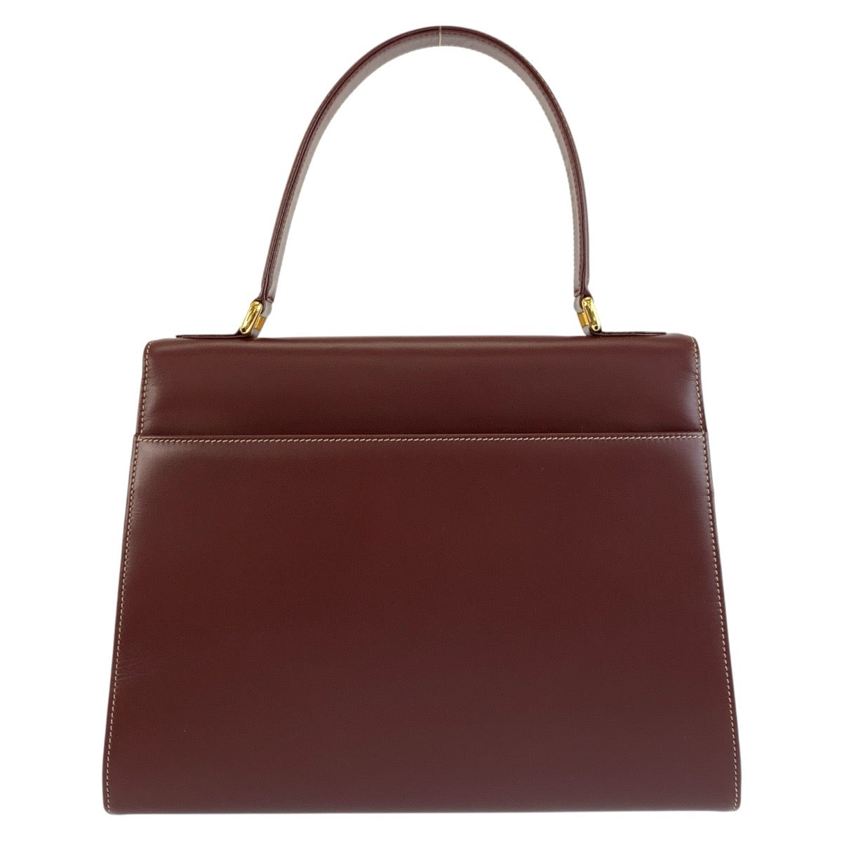 26207
CARTIER カルティエ ヴィンテージ マストライン ボルドー ゴールド金具 レザー ハンドバッグ レディース A44