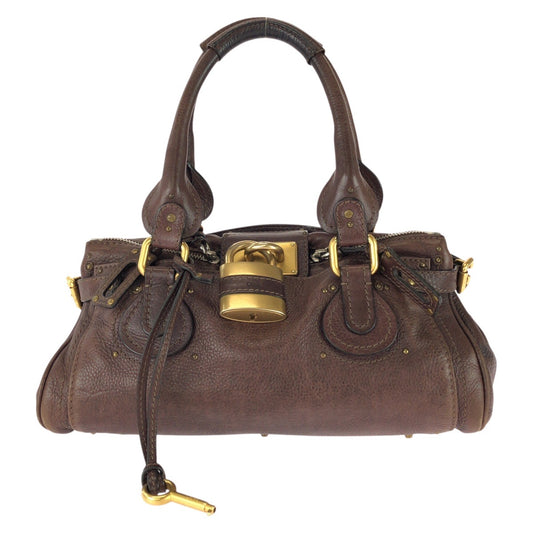26210
Chloe クロエ ヴィンテージ パディントン ブラウン ゴールド金具 レザー ハンドバッグ ショルダーバッグ ミニボストンバッグ レディース ABP82