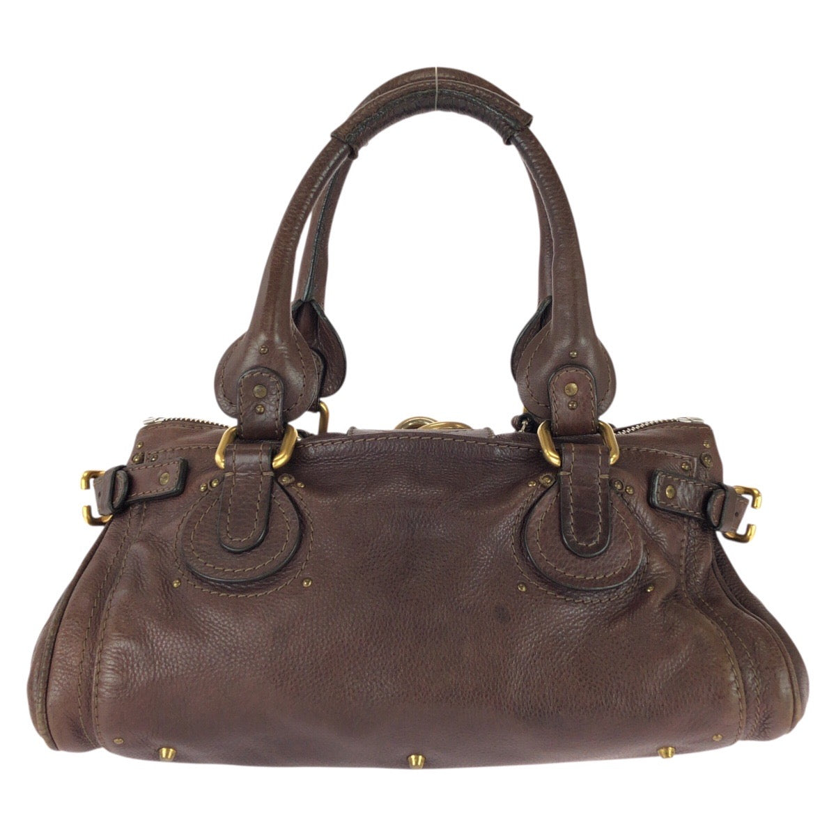 26210
Chloe クロエ ヴィンテージ パディントン ブラウン ゴールド金具 レザー ハンドバッグ ショルダーバッグ ミニボストンバッグ レディース ABP82