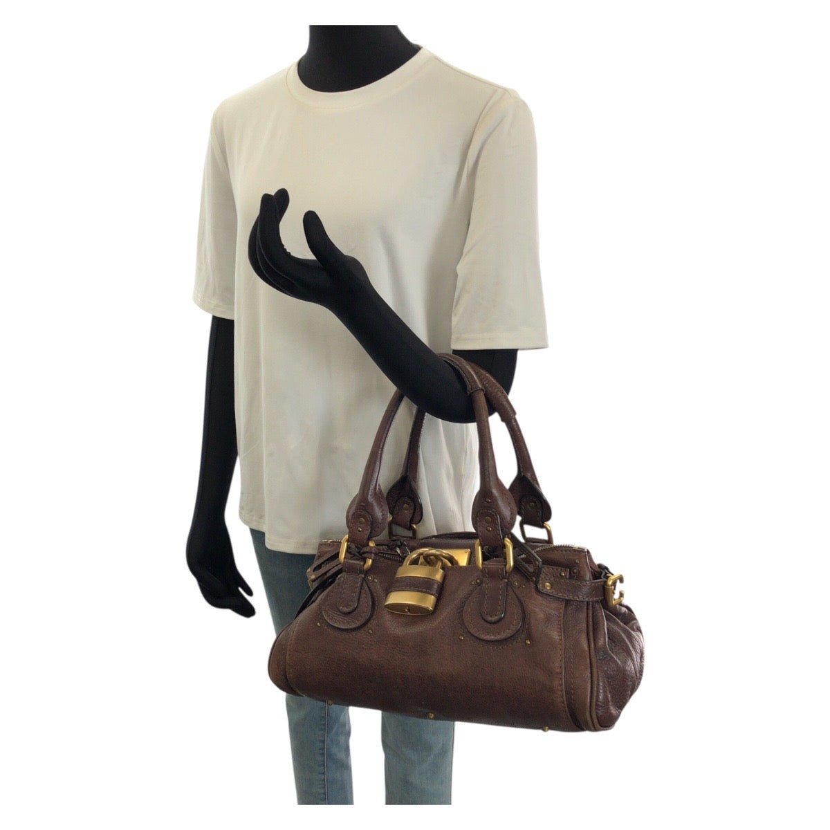 26210
Chloe クロエ ヴィンテージ パディントン ブラウン ゴールド金具 レザー ハンドバッグ ショルダーバッグ ミニボストンバッグ レディース ABP82
