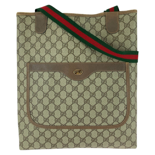 26220
GUCCI グッチ オールドグッチ シェリーライン ベージュ ブラウン GGスプリームキャンバス 39 02 003 トートバッグ ショルダーバッグ レディース ABP28