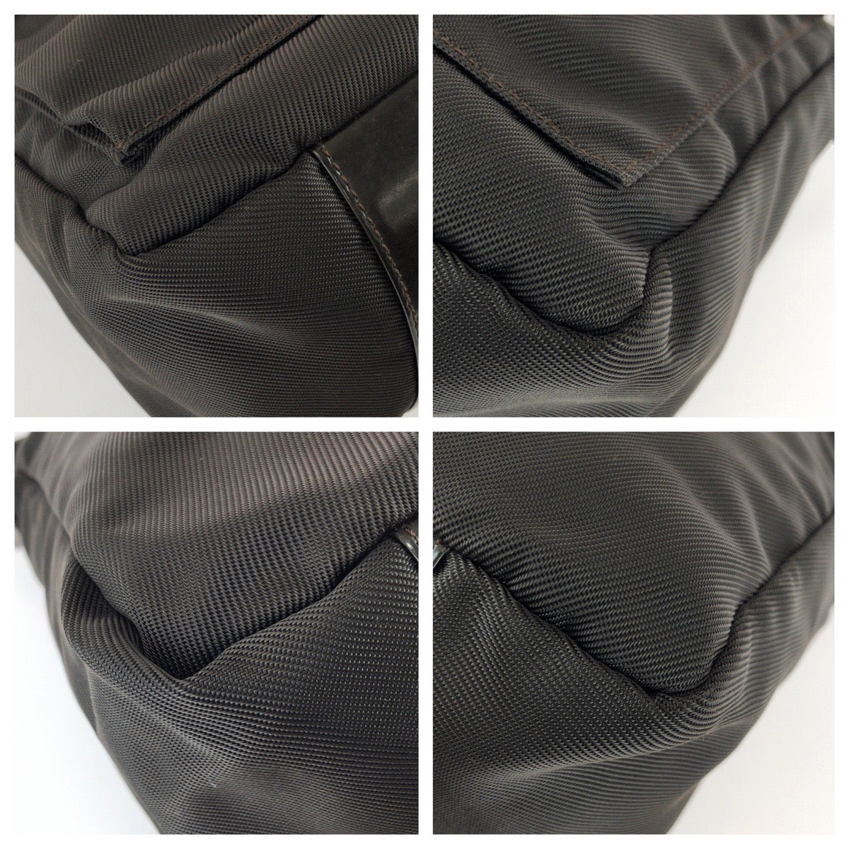 26227
GUCCI グッチ バンブー ２way ダークブラウン シルバー金具 ナイロン 000 240 0509 ハンドバッグ ショルダーバッグ レディース ABP28