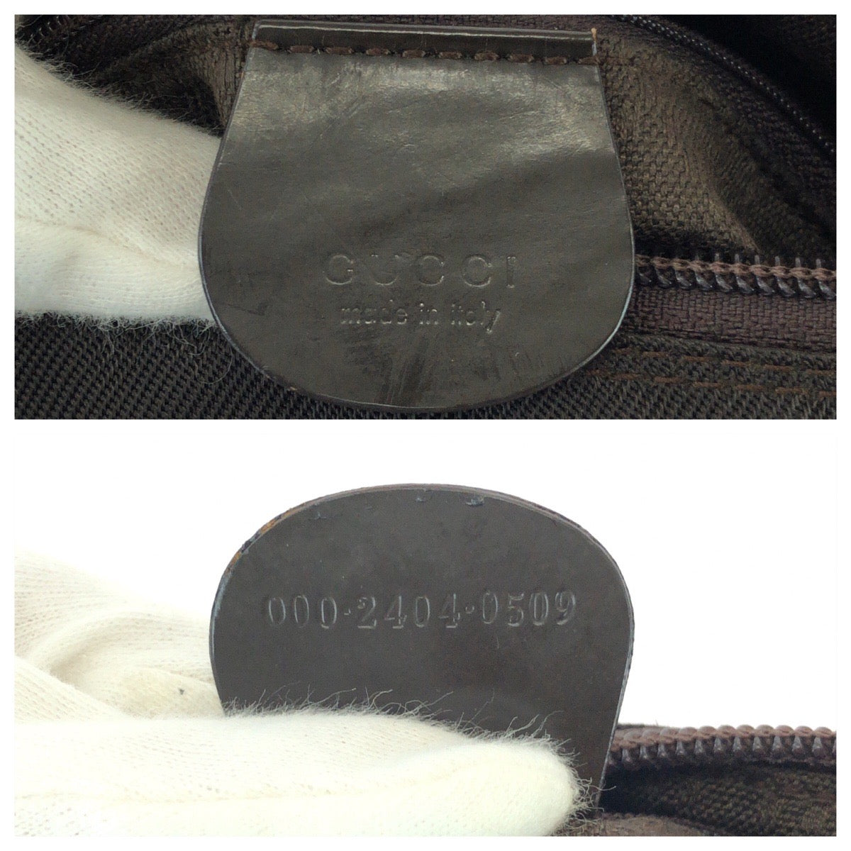 26227
GUCCI グッチ バンブー ２way ダークブラウン シルバー金具 ナイロン 000 240 0509 ハンドバッグ ショルダーバッグ レディース ABP28