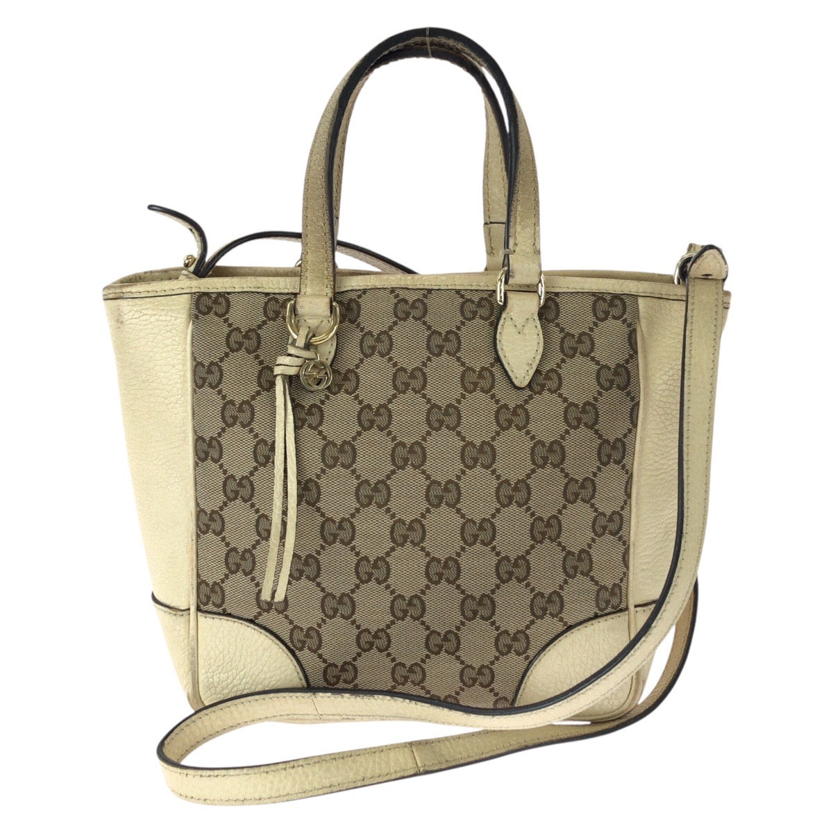 26228
GUCCI グッチ 2way ベージュ ゴールド金具 GGキャンバス / レザー 449241 ショルダーバッグ ハンドバッグ レディース AB35