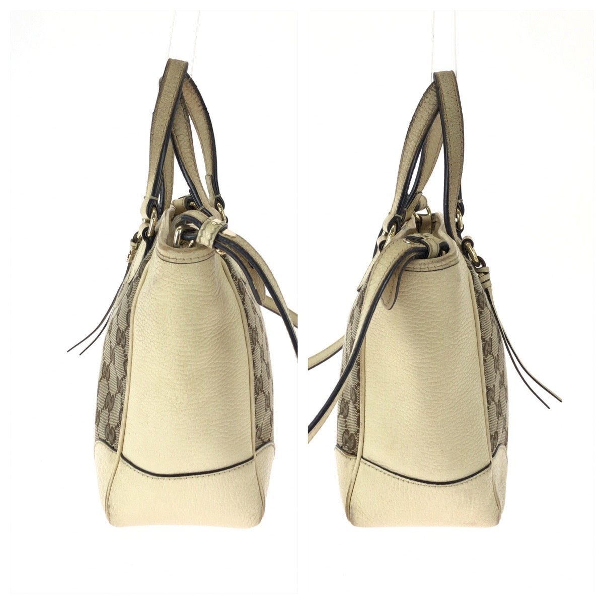 26228
GUCCI グッチ 2way ベージュ ゴールド金具 GGキャンバス / レザー 449241 ショルダーバッグ ハンドバッグ レディース AB35