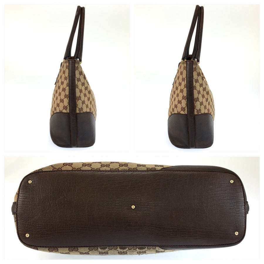 26230
GUCCI グッチ ホースビット シェリーライン ブラウン ベージュ ゴールド金具 GGキャンバス / レザー 137385 トートバッグ ショルダーバッグ レディース B23